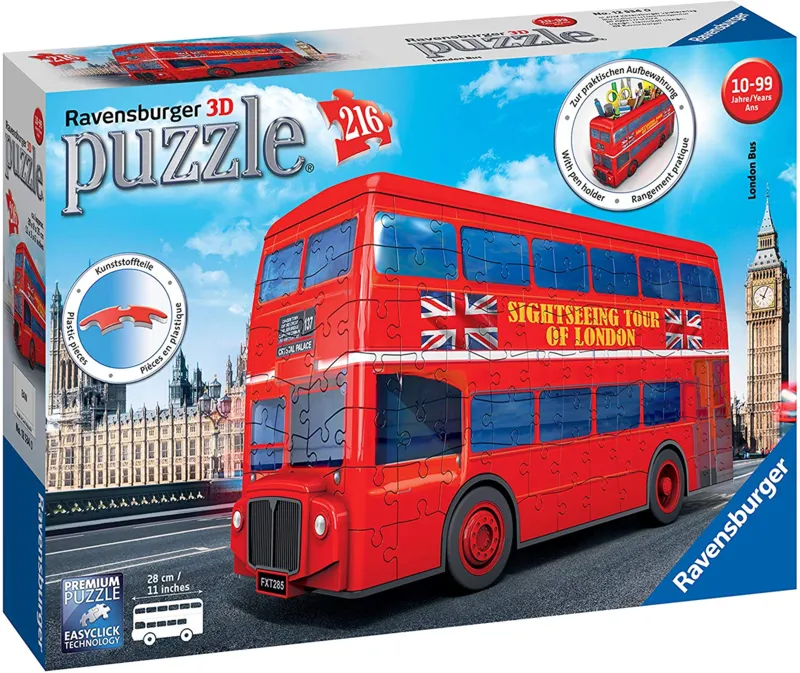 3D Puzzle - London Bus - Ravensburger - 216 Teile | planet-puzzl…