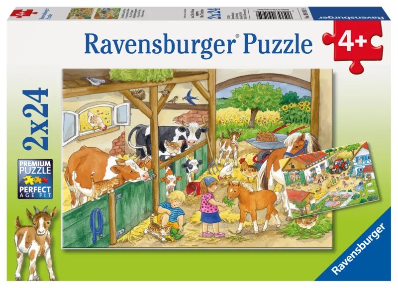 2 Puzzles - Ein Tag auf dem Bauernhof