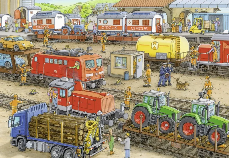 2 Puzzles - Trubel am Bahnhof