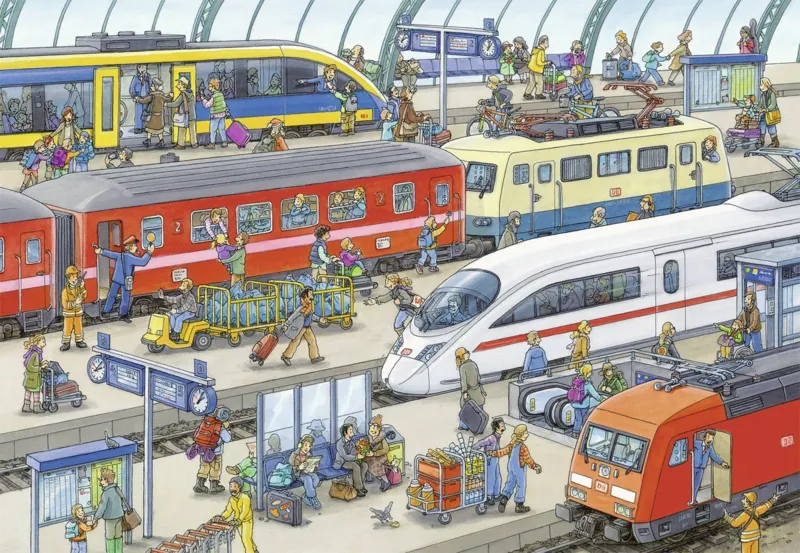 2 Puzzles - Trubel am Bahnhof