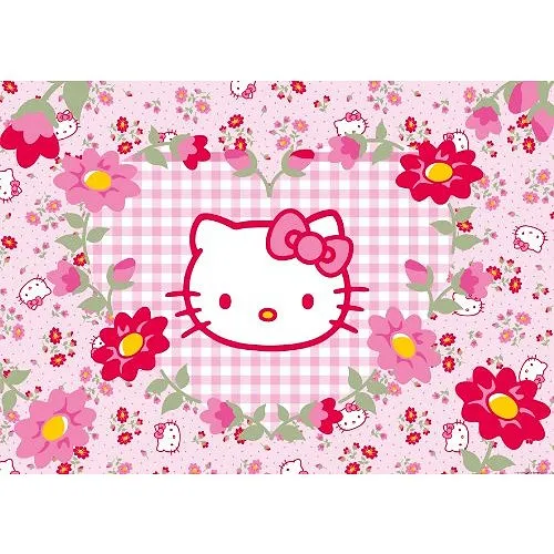 Hello Kitty im Blumenmeer
