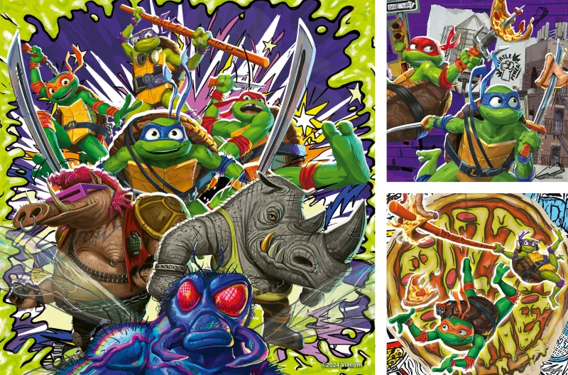 3 Puzzles - Ninja-Schildkröten