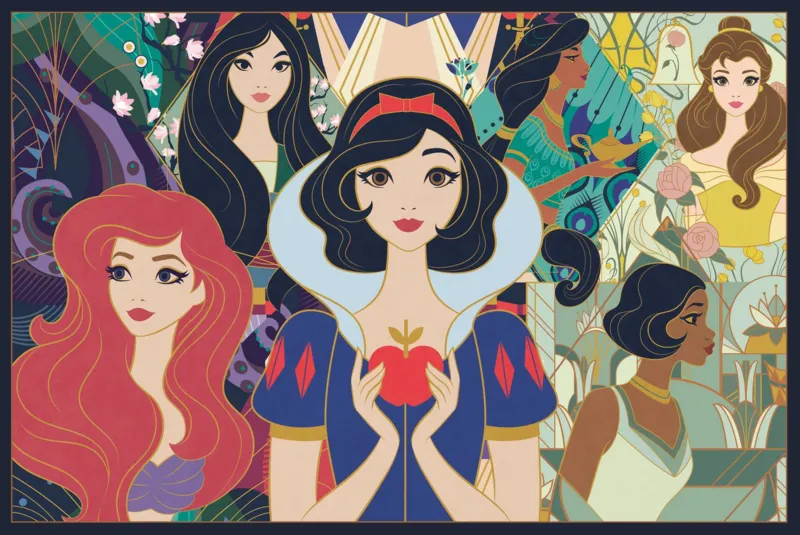 2 Puzzles - Bezaubernde Prinzessinnen - Disney Princess