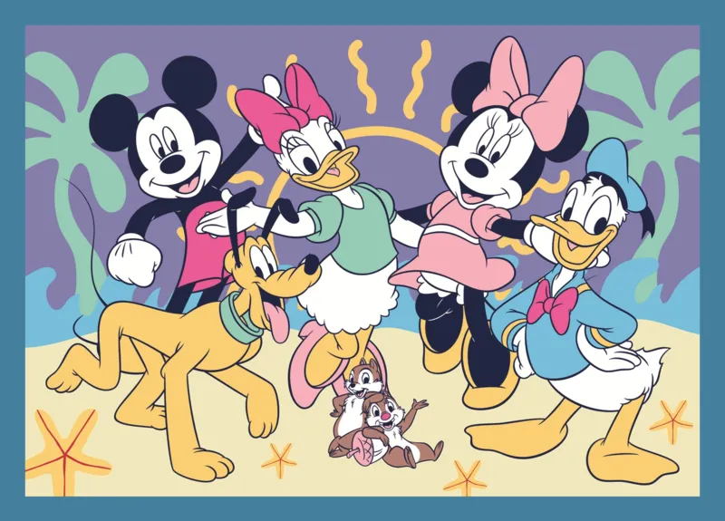 4 Puzzles - Funny Happenings Of Mickey Mouse