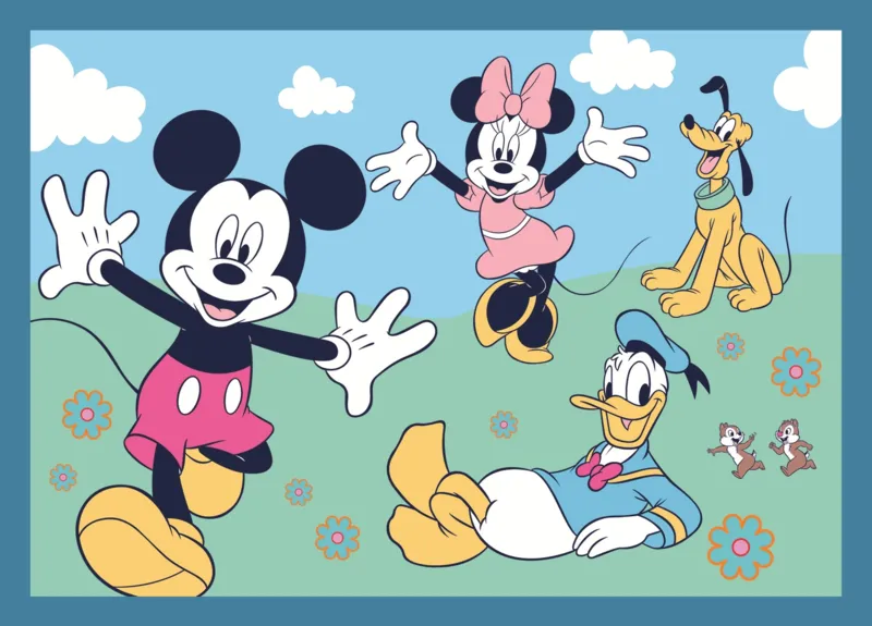 4 Puzzles - Funny Happenings Of Mickey Mouse
