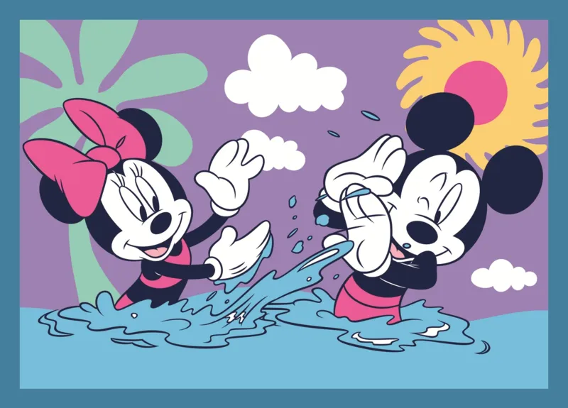 4 Puzzles - Funny Happenings Of Mickey Mouse