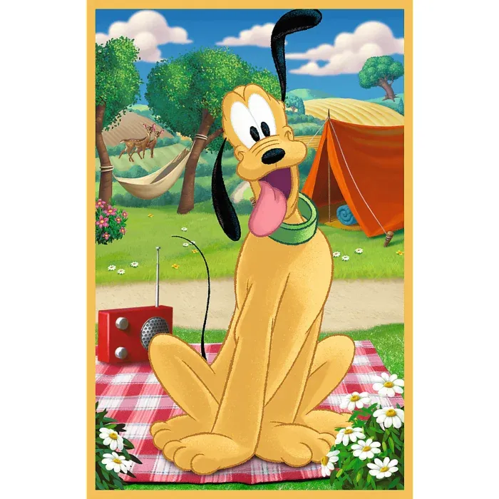 3 Puzzles - Mickey im Urlaub - Disney Mickey Mouse