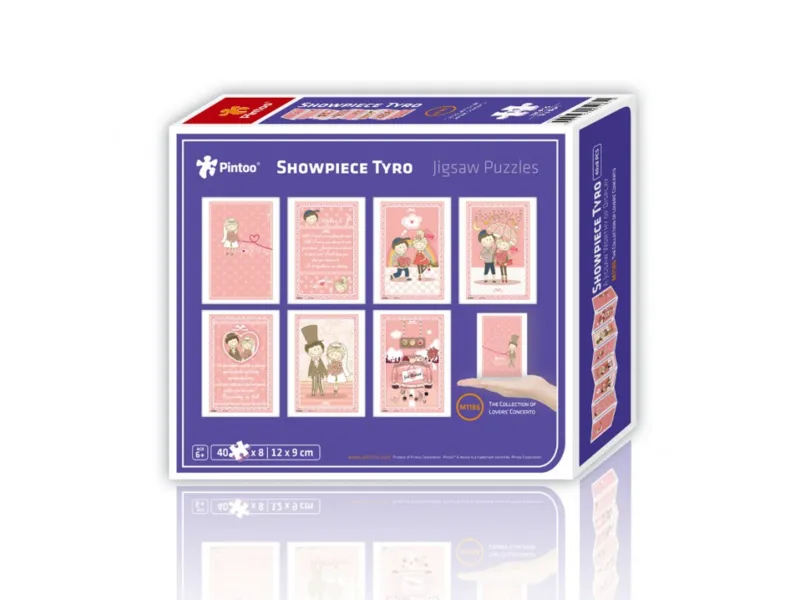 8 Puzzles 40 Teile - Puzzle aus Kunststoff - Showpiece - The Collection of Lovers' Concerto