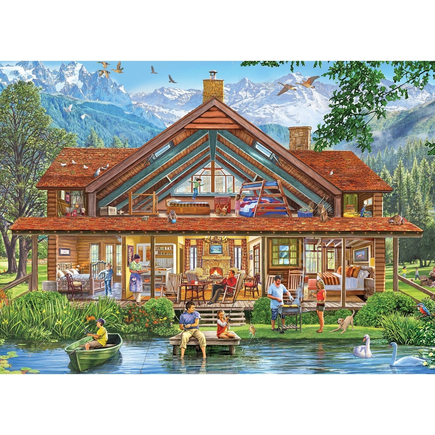 Inside Out - Camping Lodge - Master Pieces - 1000 Teile | planet…