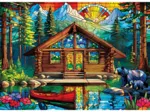 Stained Glass - Einsames Cottage