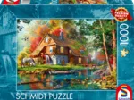 Wassermühle im Herbst