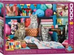 Katzen im Nähzimmer