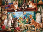 Katzen am Aquarium