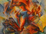 Umberto Boccioni: Dinamismo di un ciclista è un dipinto, 1913