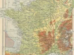Karte von Frankreich - Larousse, 1925