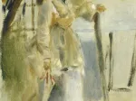 Auguste Renoir: Woman by a Fence, 1866
