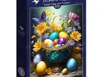 Ostereier und Blumen
