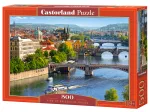 Ansicht der Brücken in Prag