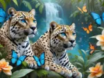 Zwei Leoparden