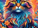 Mehrfarbige Katze