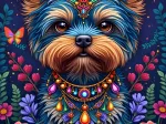 Hund im Blumenland