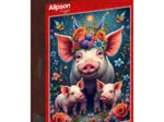 Familie Schwein auf Spaziergang