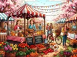 Frühlingsspezialitäten auf dem Markt