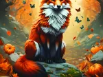 Fox and Butterflies