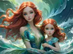2 Puzzles - L'Eau et le Feu - Collection Mère et Fille