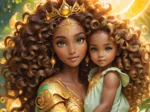 2 Puzzles - La Lune et le Soleil - Collection Mère et Fille