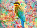 Fröhlicher Vogel
