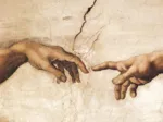 Michel Angelo: Die Erschaffung des Menschen ( Detail )