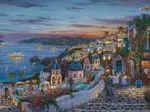 Coucher de soleil à Santorin