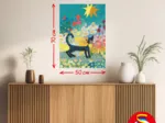 Chat dans une mer de fleurs