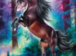 Licorne au clair de lune