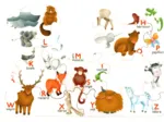 Handgeschnittenes Holzpuzzle - The Animal Alphabet
