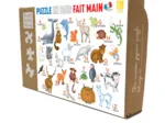 Handgeschnittenes Holzpuzzle - The Animal Alphabet