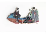 Handgeschnittenes Holzpuzzle - La Barque, Utagawa Kunisada