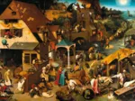 Handgeschnittenes Holzpuzzle - Flemish Proverbs
