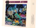 Handgeschnittenes Holzpuzzle - Night In The Jungle