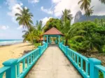 Farbenfrohe Brücke in Malaysia