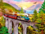 Zugfahrt im Herbst