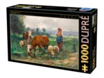 Julien Dupré: A Shepherdess with her Flock