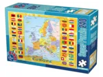 Europakarte mit Flaggen