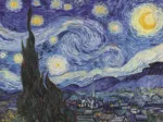 XXL Teile - Holzpuzzle - Die Sternennacht - Vincent Van Gogh
