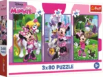 3 Puzzles - Minnie And Friends